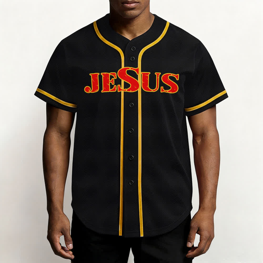 Christianartworkshop Jesus Cross Nail and Crown of Thorns Baseball Jersey - image 31