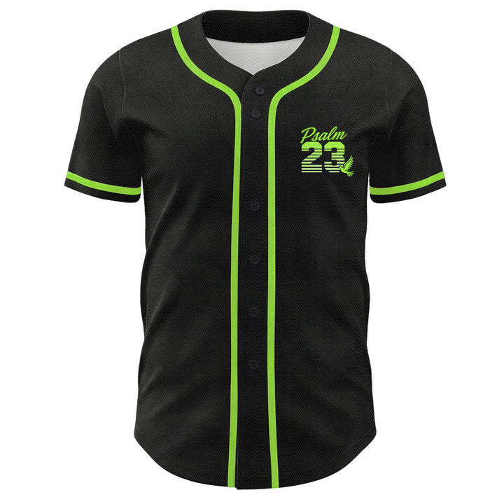Christianartworkshop Retro Striped Gradient Number Cursive Psalm 23 Unisex Baseball Jersey - image 23
