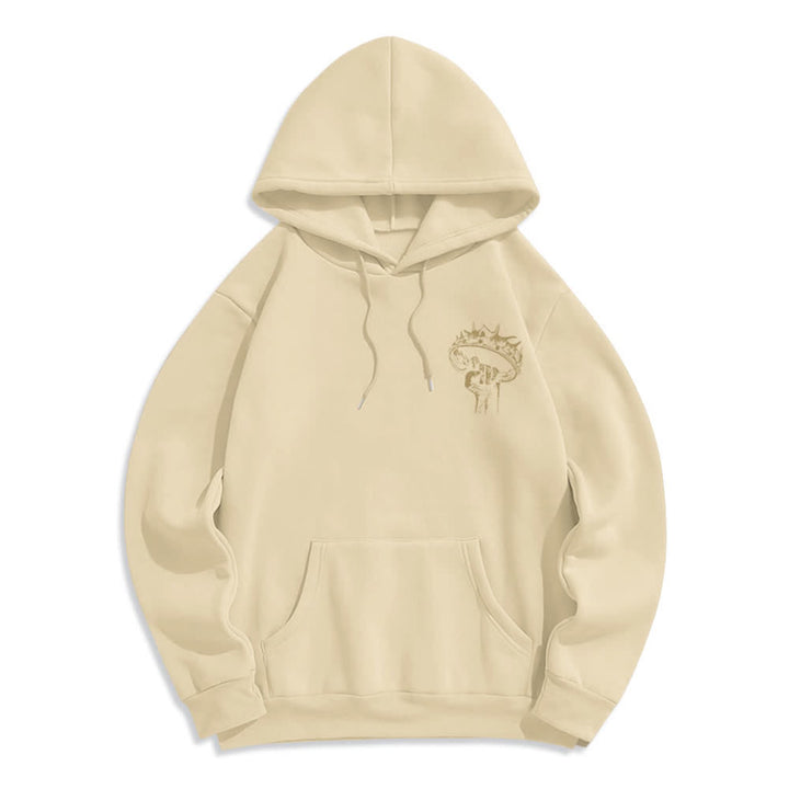 Christianartworkshop Jesus Is King Gothic Graphic Pullover Fleece Lined Polyester Hoodie - image 20