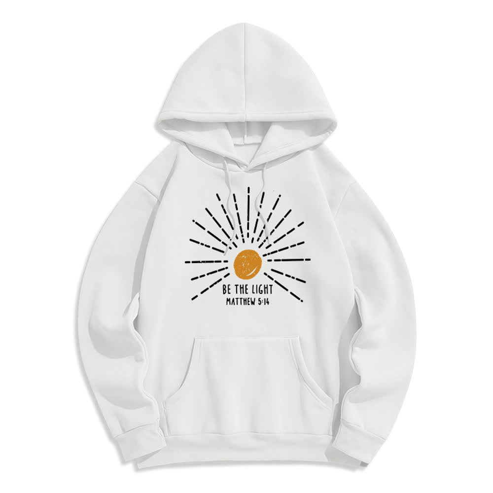 Christianartworkshop Be The Light Matthew 5:14 Pullover Hoodie - White - 2XL - image 0