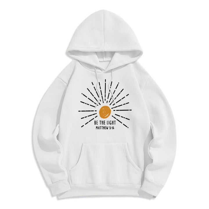 Christianartworkshop Be The Light Matthew 5:14 Pullover Hoodie - White - 2XL - image 0