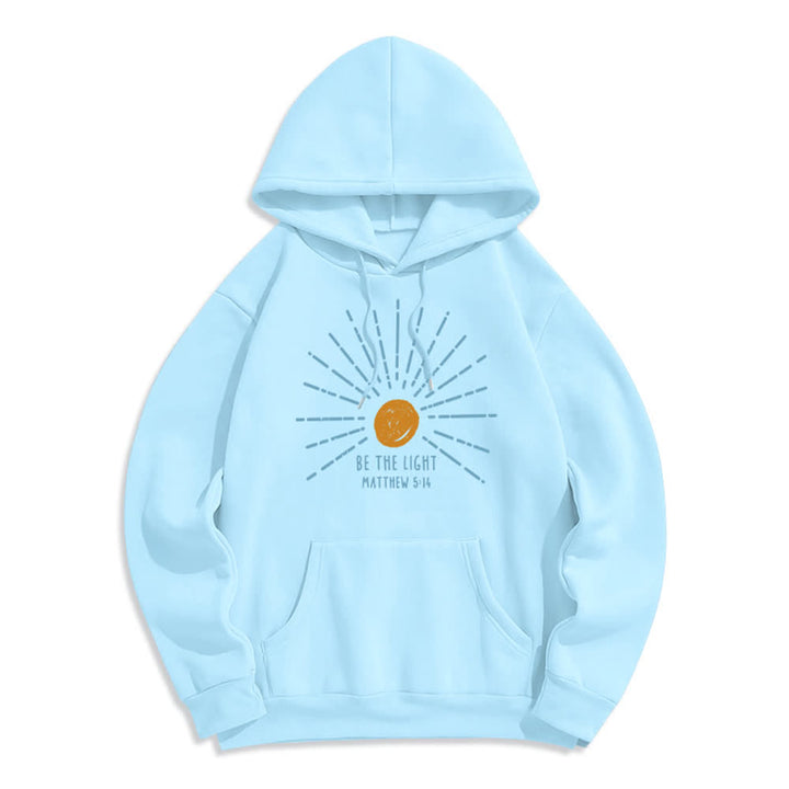 Christianartworkshop Be The Light Matthew 5:14 Pullover Hoodie - Blue - 2XL - image 7