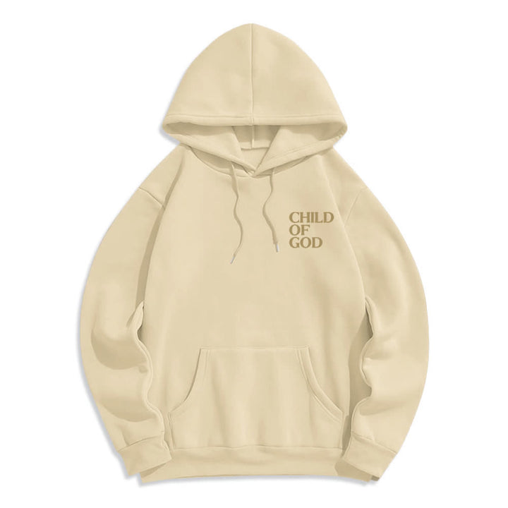 Christianartworkshop Child Of God Minimalist Statement Pullover Fleece Lined Polyester Hoodie - image 17