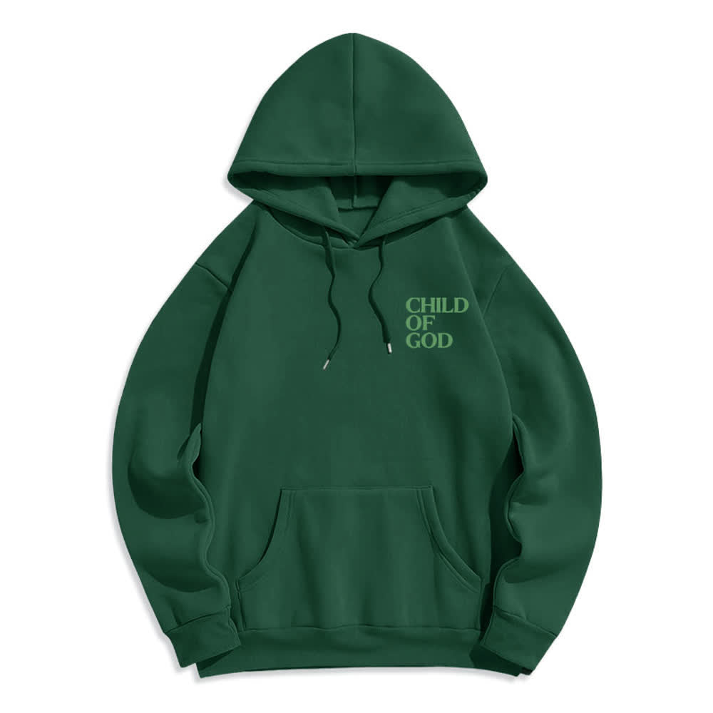 Christianartworkshop Child Of God Minimalist Statement Pullover Fleece Lined Polyester Hoodie - image 23