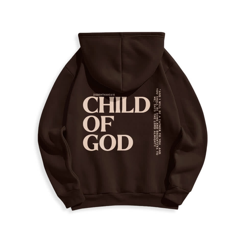 Christianartworkshop Child Of God Minimalist Statement Pullover Fleece Lined Polyester Hoodie - image 19