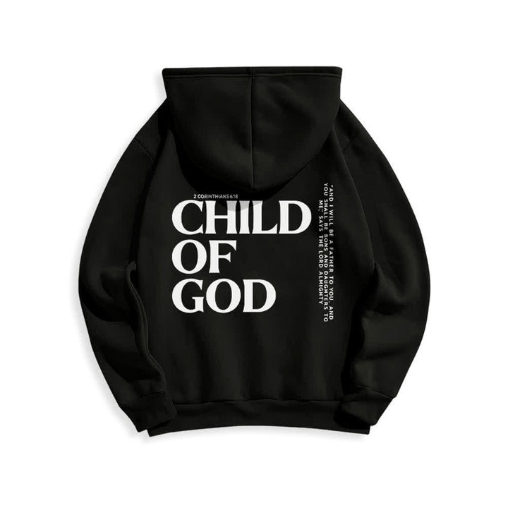 Christianartworkshop Child Of God Minimalist Statement Pullover Fleece Lined Polyester Hoodie - image 4