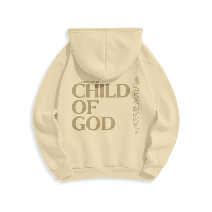 Christianartworkshop Child Of God Minimalist Statement Pullover Fleece Lined Polyester Hoodie - image 16