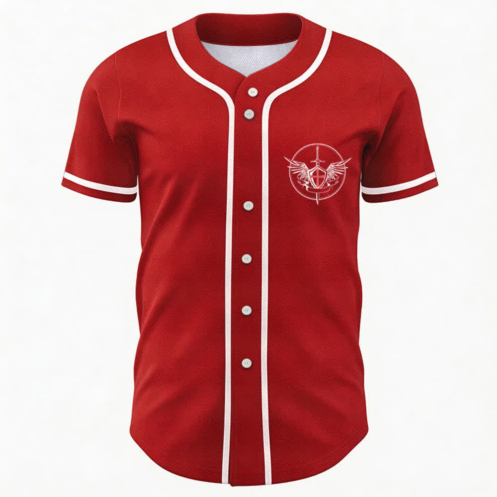 Christianartworkshop Saint Michael Defend Us In Battle Baseball Jersey - image 44