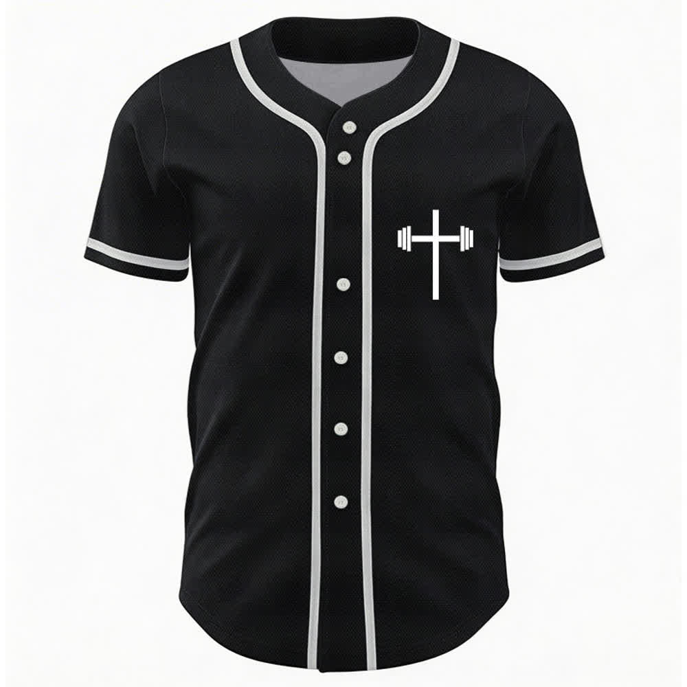 Christianartworkshop Jesus Saves Gothic Street Baseball Jersey - image 9