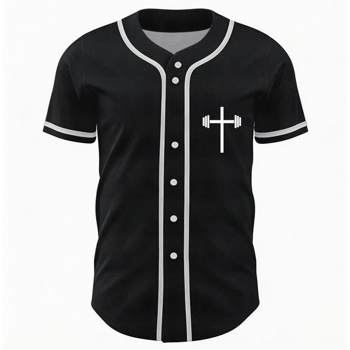 Christianartworkshop Jesus Saves Gothic Street Baseball Jersey - image 9