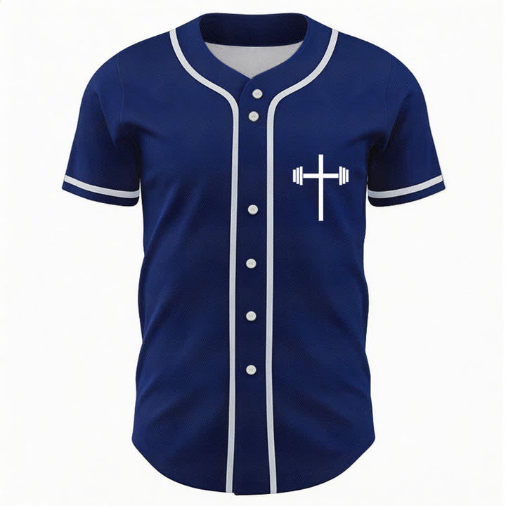 Christianartworkshop Jesus Saves Gothic Street Baseball Jersey - image 37