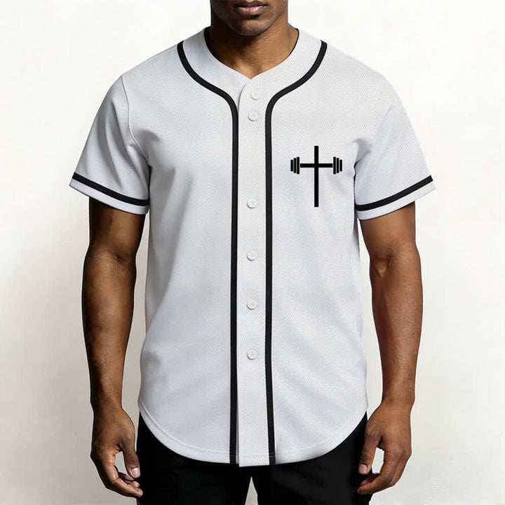 Christianartworkshop Jesus Saves Gothic Mesh Street Baseball Jersey - image 4