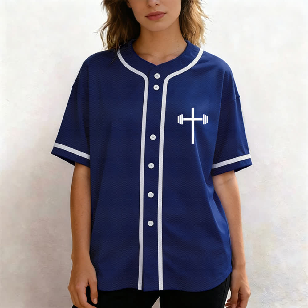 Christianartworkshop Jesus Saves Gothic Mesh Street Baseball Jersey - image 39