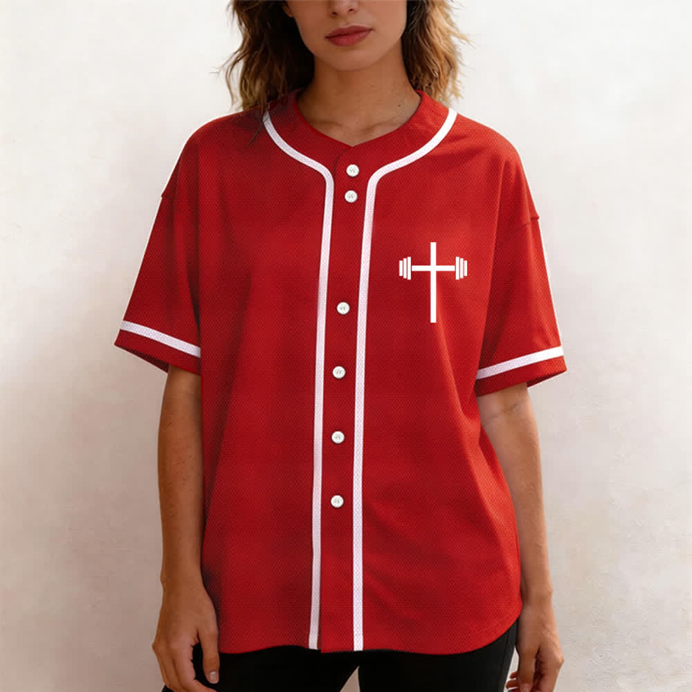 Christianartworkshop Jesus Saves Gothic Mesh Street Baseball Jersey - image 46