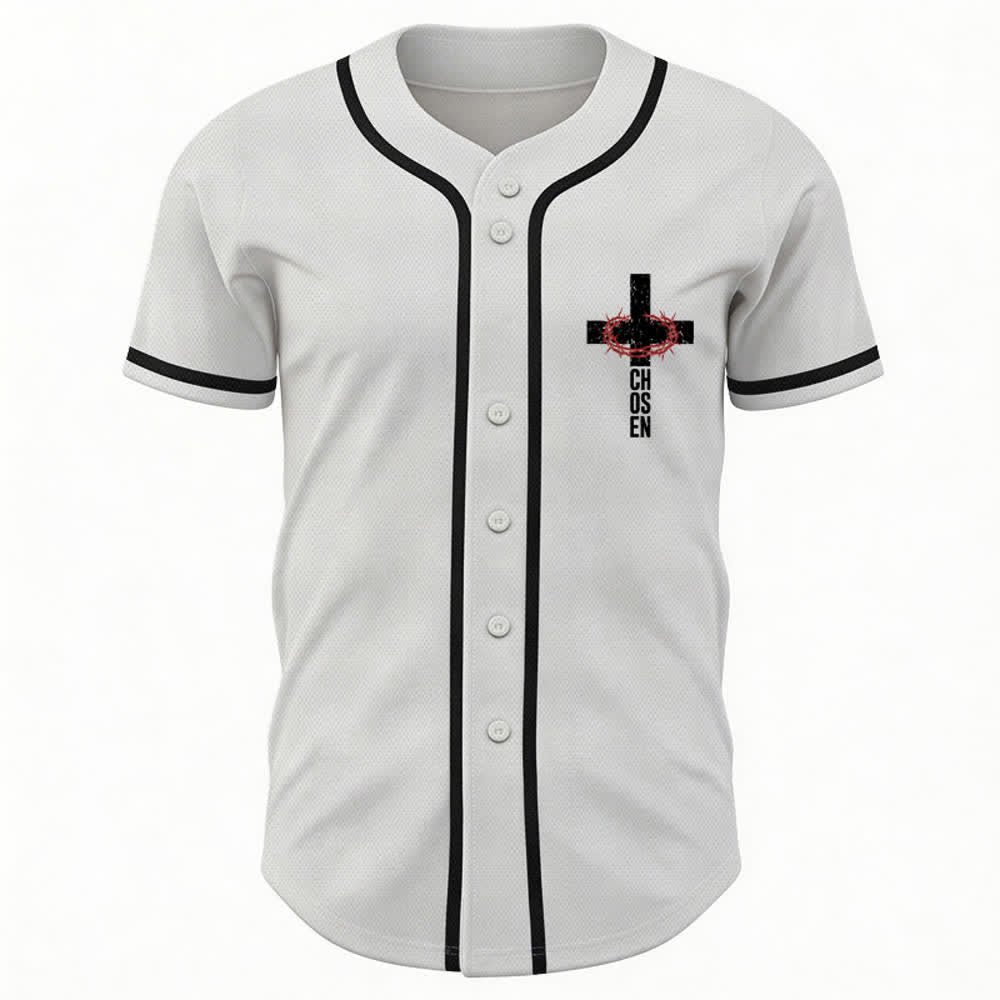Christianartworkshop Jesus THE WAY THE TRUTH THE LIFE Button Up Baseball Jersey - image 9