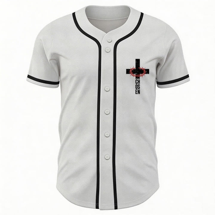 Christianartworkshop Jesus THE WAY THE TRUTH THE LIFE Button Up Baseball Jersey - image 9
