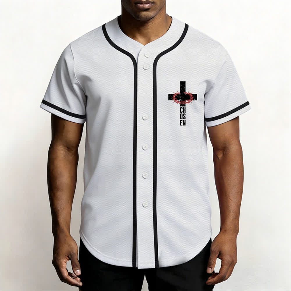 Christianartworkshop Jesus THE WAY THE TRUTH THE LIFE Button Up Baseball Jersey - image 13
