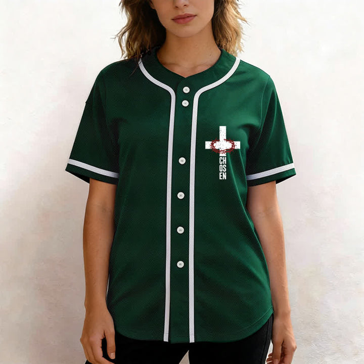 Christianartworkshop Jesus THE WAY THE TRUTH THE LIFE Button Up Baseball Jersey - image 32