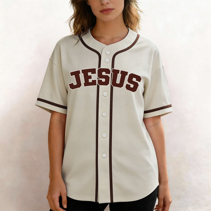 Christianartworkshop Rooted In Christ Black Button Up Baseball Jersey - image 11