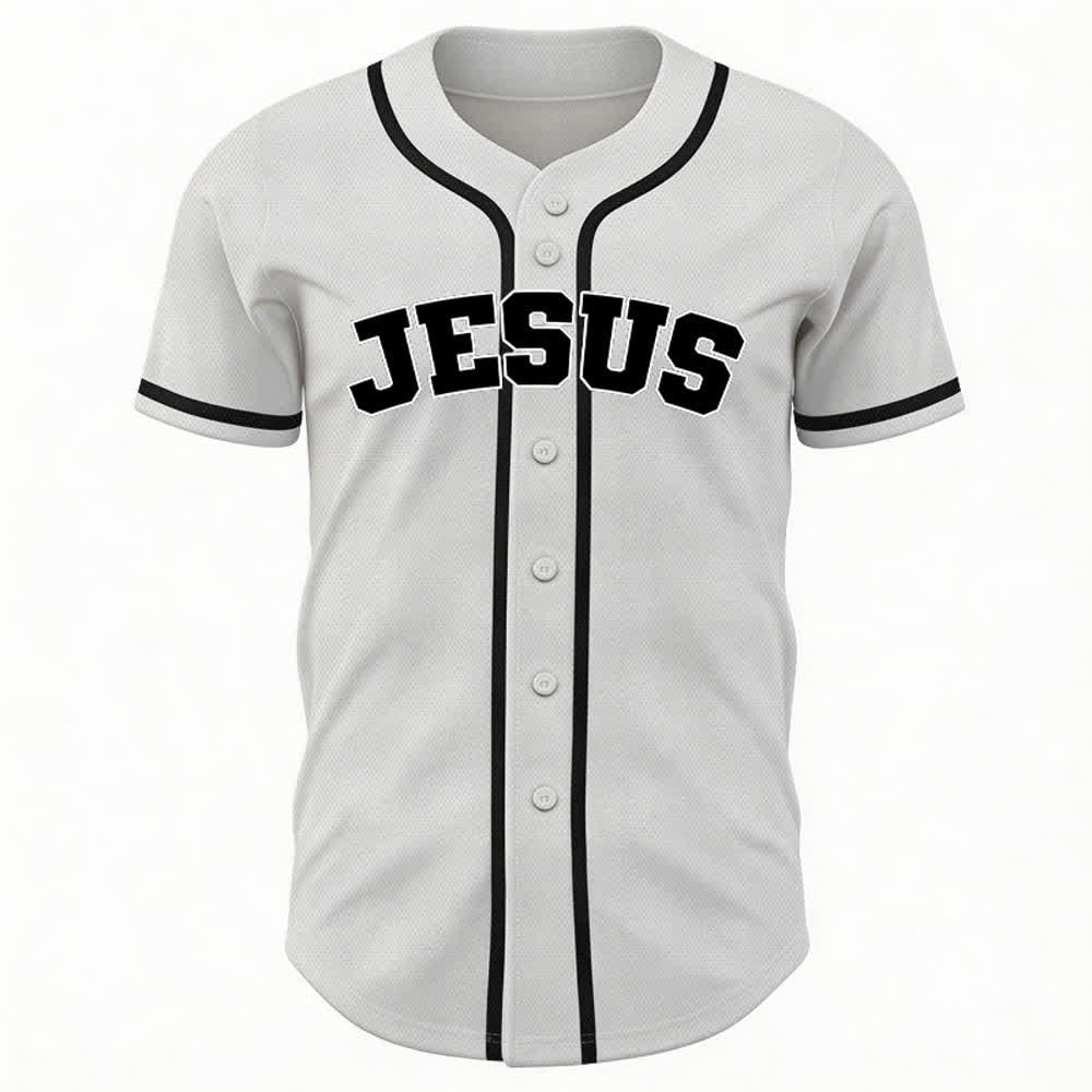 Christianartworkshop Rooted In Christ Black Button Up Baseball Jersey - image 23
