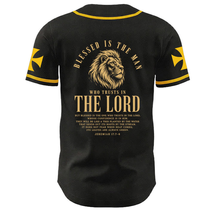 Christianartworkshop Jesus Highway To Heaven Jeremiah 17:7-8 Baseball Jersey - image 1