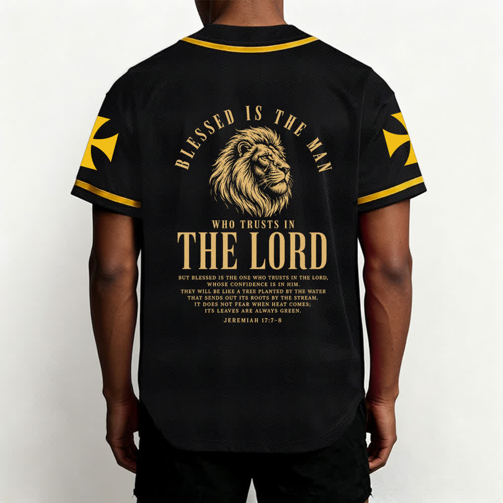 Christianartworkshop Jesus Highway To Heaven Jeremiah 17:7-8 Baseball Jersey - image 5
