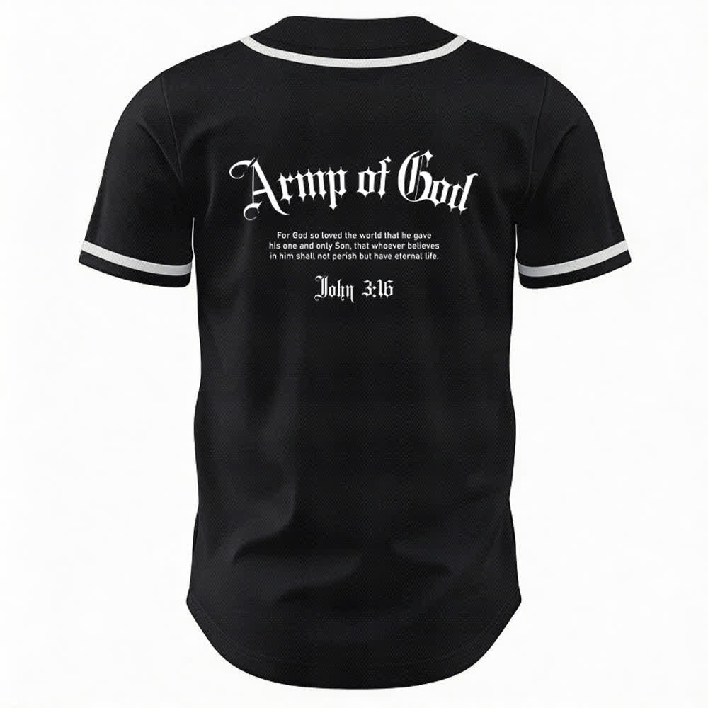 Christianartworkshop Army Of God Mesh Streetwear Baseball Jersey - image 8