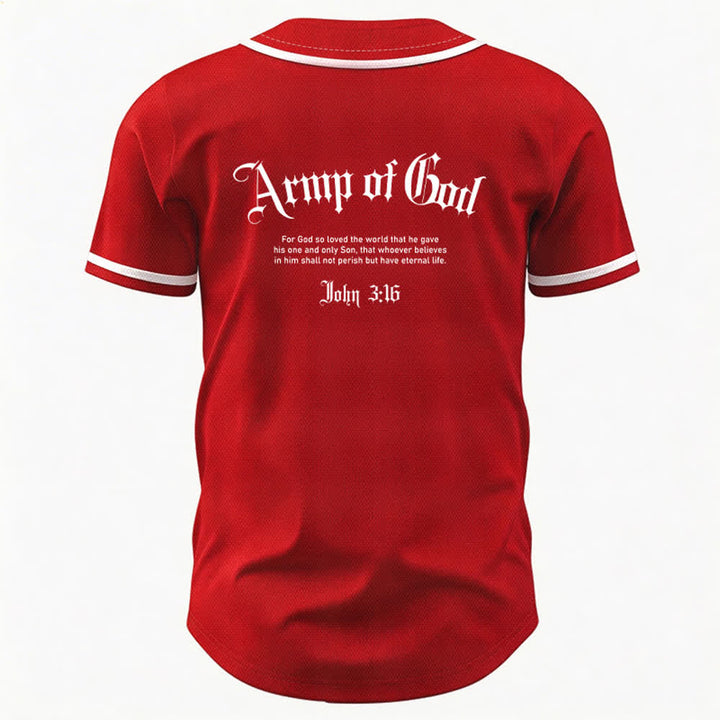 Christianartworkshop Army Of God Streetwear Baseball Jersey - image 36