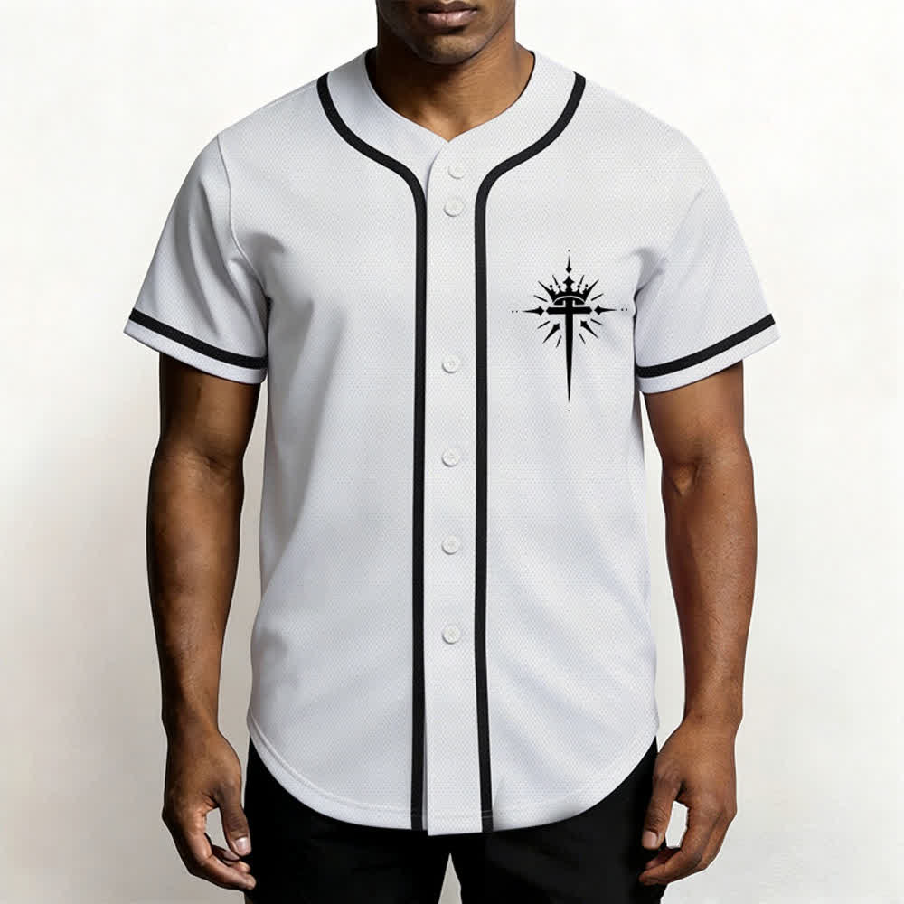 Christianartworkshop Army Of God Streetwear Baseball Jersey - image 5