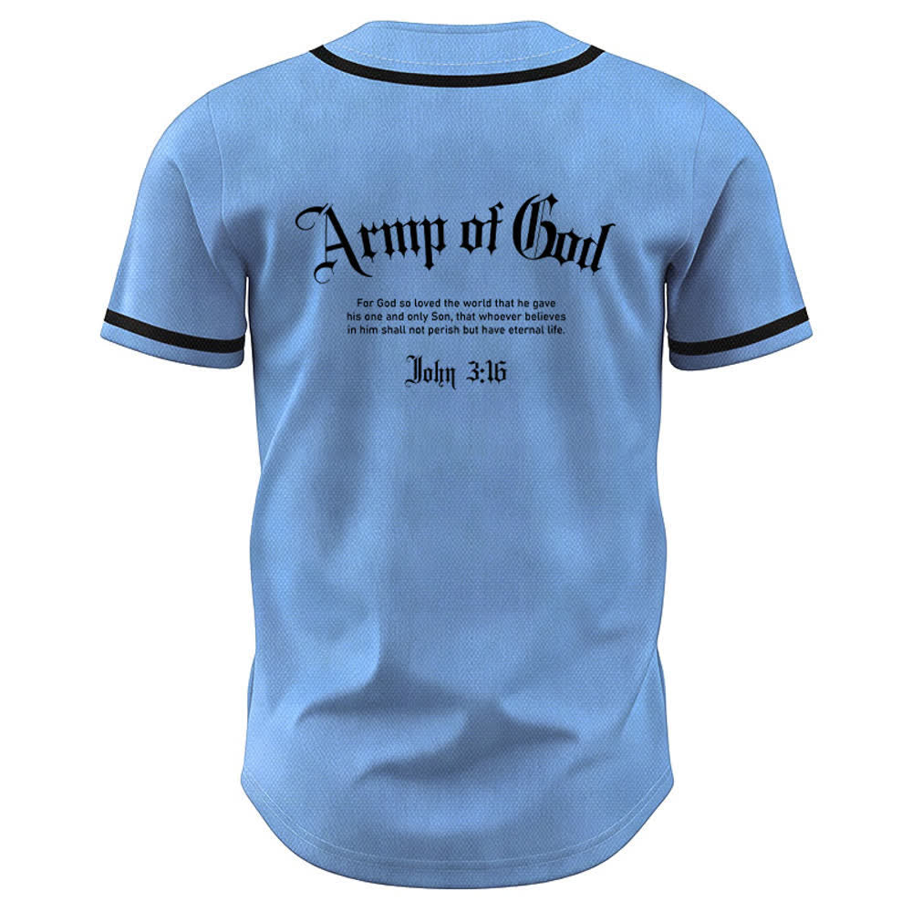Christianartworkshop Army Of God Streetwear Baseball Jersey - image 43
