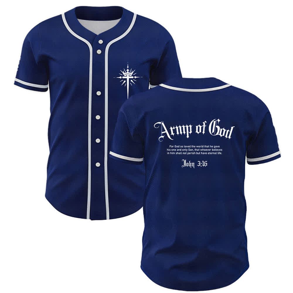 Christianartworkshop Army Of God Mesh Streetwear Baseball Jersey - Navy - 5XL - image 49