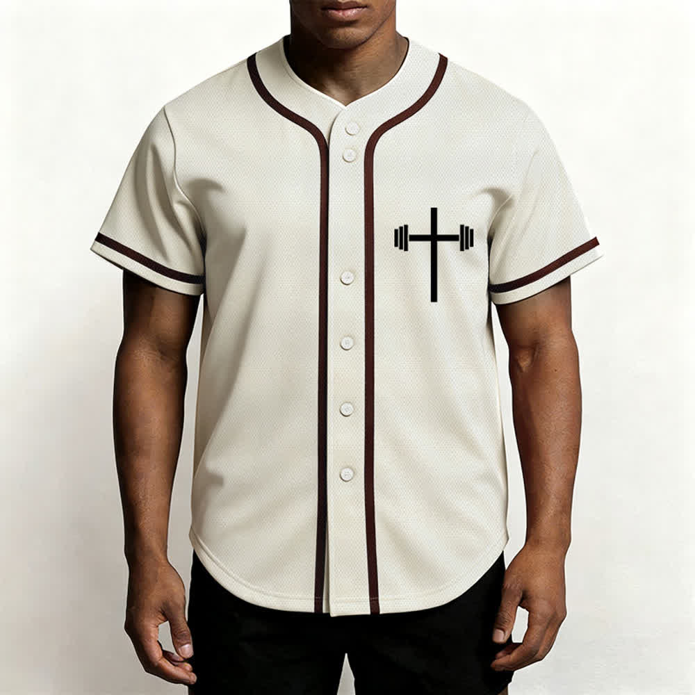 Christianartworkshop Lift Heavy Pray Hard Navy Baseball Jersey - image 41