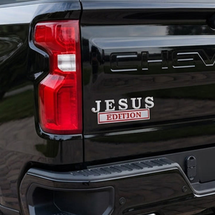 Christianartworkshop 3D Metal Jesus Edition Car Emblem: Emblem of Faithful Roadside Testimony - image 7
