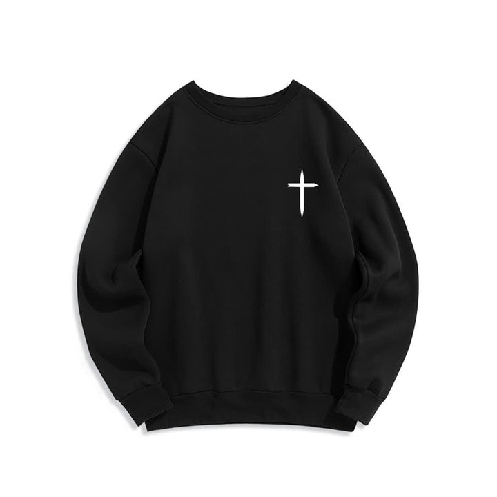 Christianartworkshop Jesus Is King Crown Back Print Crewneck Sweatshirt - image 2