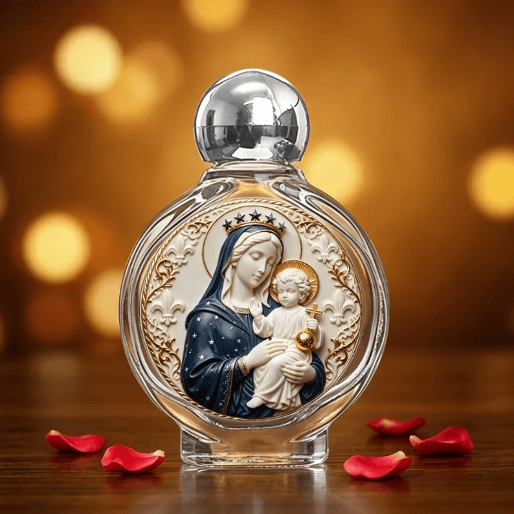 Christianartworkshop Catholic Icon Holy Water Bottle: Religious Art for Home & Church - Mother Mary - image 15