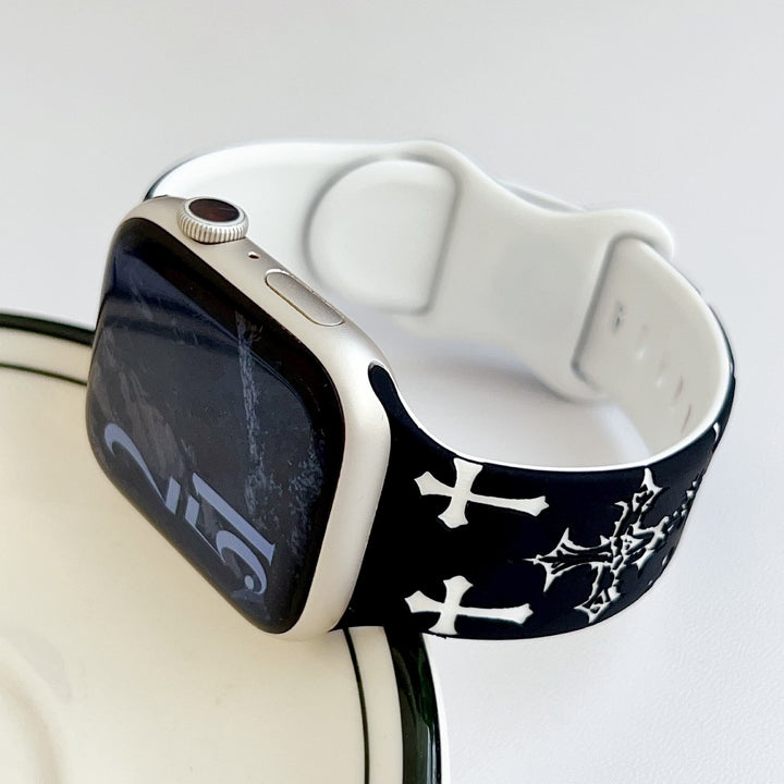 Christianartworkshop Gothic‑Style Multi‑Cross Silicone Watch Strap (Watch Not Included): Talisman Of Timeless Heavenly Grace - image 17
