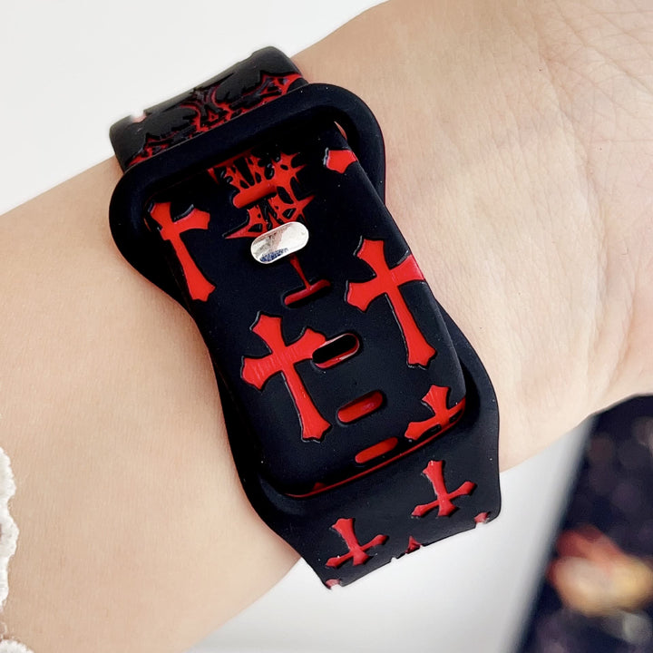 Christianartworkshop Gothic‑Style Multi‑Cross Silicone Watch Strap (Watch Not Included): Talisman Of Timeless Heavenly Grace - image 31