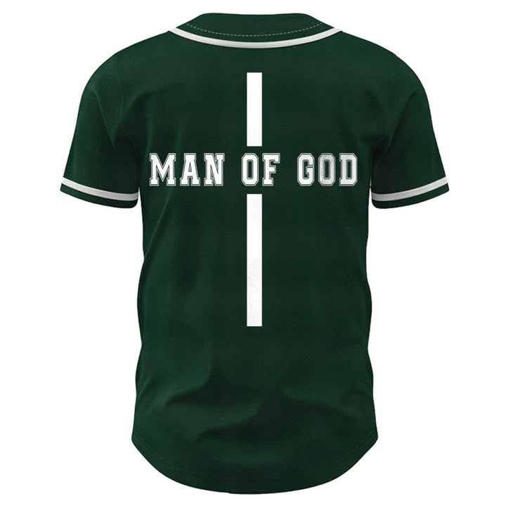 Christianartworkshop Man Of God Varsity Mesh Button Up Baseball Jersey - image 36
