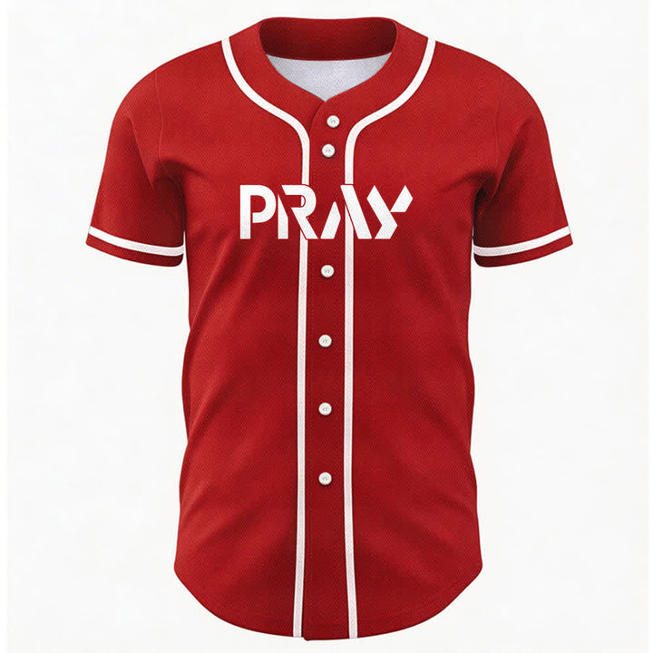 Christianartworkshop Pray Tap My Shoulder Message Baseball Jersey - image 16