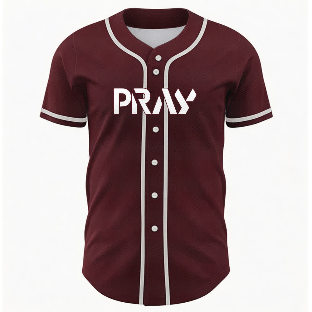 Christianartworkshop Pray Tap My Shoulder Message Baseball Jersey - image 23