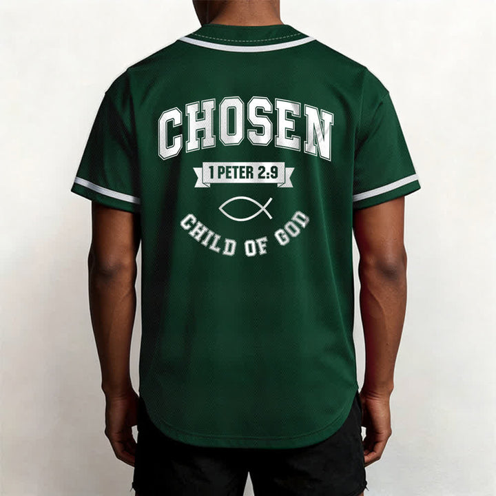 Christianartworkshop Team Jesus Chosen Mesh Baseball Jersey - image 26