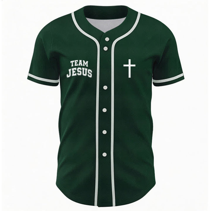 Christianartworkshop Team Jesus Chosen Mesh Baseball Jersey - image 23