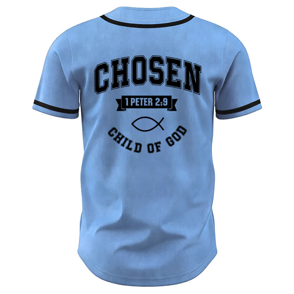 Christianartworkshop Team Jesus Chosen Mesh Baseball Jersey - image 36