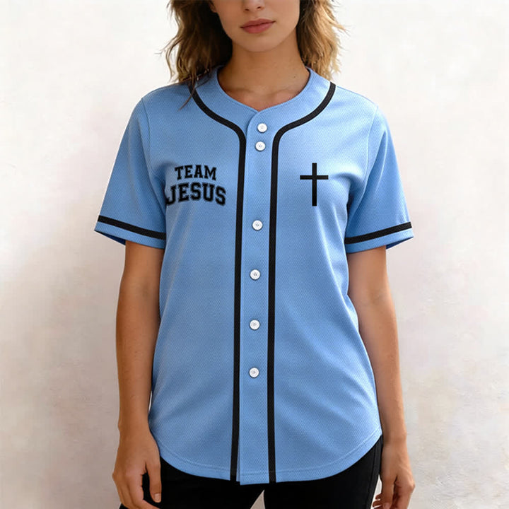 Christianartworkshop Team Jesus Chosen Mesh Baseball Jersey - image 39