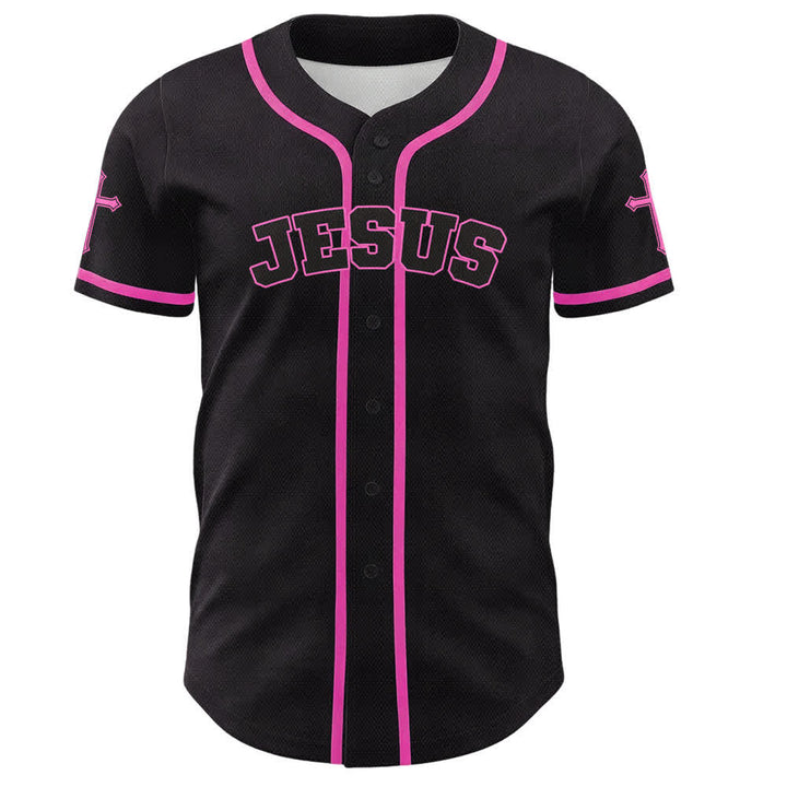 Christianartworkshop Jesus Lion Armor Black Button Up Baseball Jersey - image 44