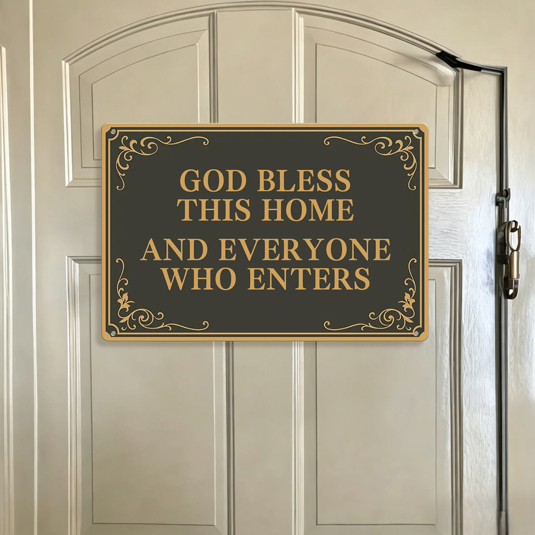 Christianartworkshop Ornate Border Scripture Metal Wall Decor: Token of Abiding Celestial Blessing - image 4