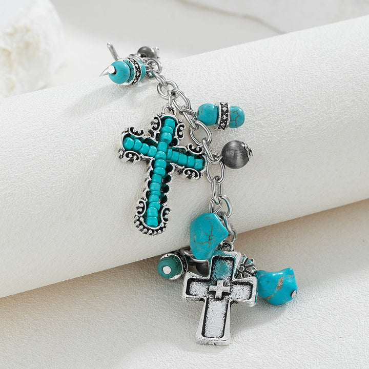 Christianartworkshop Timeless Bohemian Cross Bead Bracelet & Car Charm: Token of Enduring Heavenly Peace - image 14