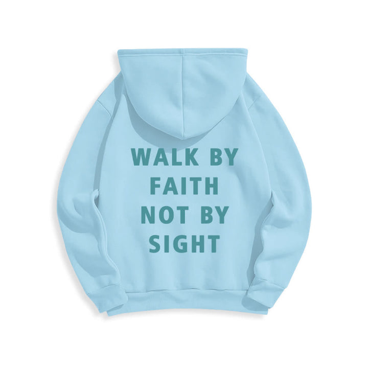 Christianartworkshop Walk By Faith Not By Sight Pullover Hoodie - image 7