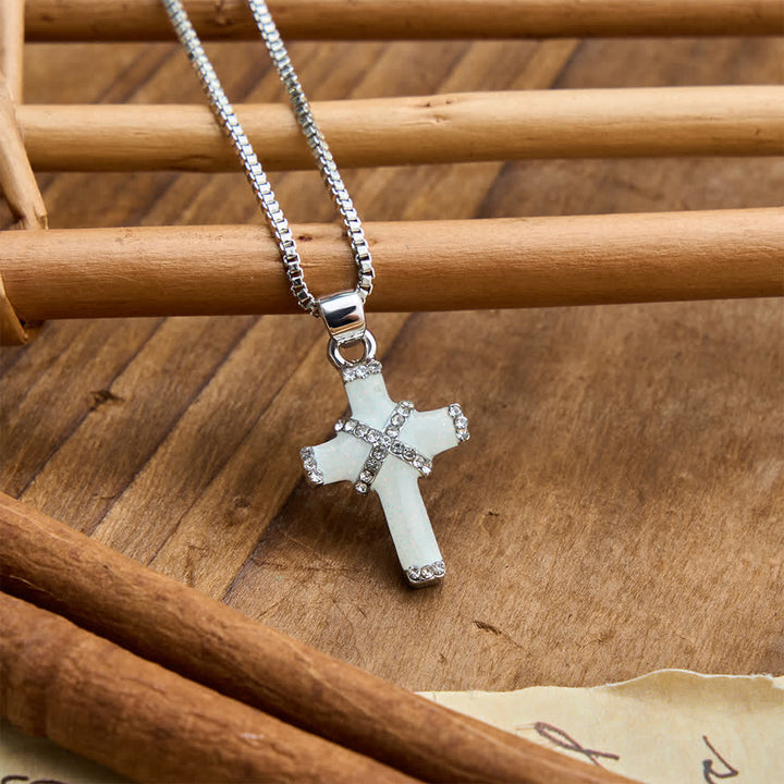 Christianartworkshop Layered Cross Pendant Paved Zircon Thin Cable Chain Necklace: A Symbol of Pure Faith - image 4