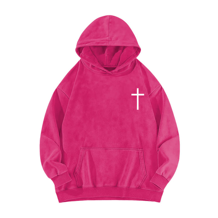 Christianartworkshop Philippians 4:13 Gothic Back Print Cross Washed Hoodie - image 17